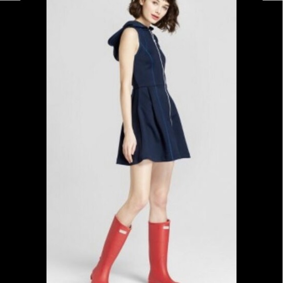 Hunter for Target Dresses & Skirts - Hunter for Target Navy Hooded Scuba Dress S
